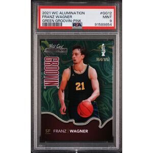 2021 Wild Card Green Groovin’ Pink Franz Wagner 164/175 - PSA 9 MINT - POP 1